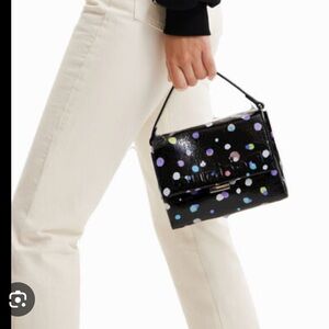 Desigual polka dot purse ! BNWT crossbody purse or handbag - mini multicolour